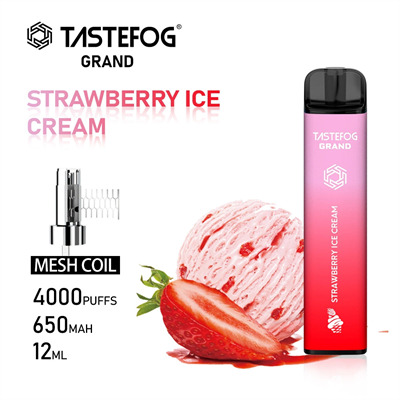 پاد TasteFog طعم بستنی توت فرنگی | یکبار مصرف ۴۰۰۰ پاف